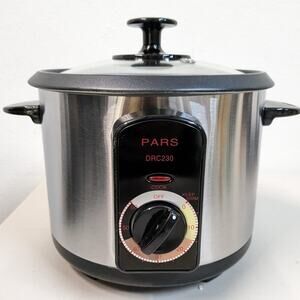 Pars Automatic Persian Rice Cooker Tahdig Rice Maker-STAINLESS-7 Cup-USED-M110